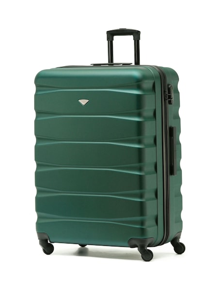 Gozdno zelena/črna - Flight Knight Large Hardcase Lightweight Check In Suitcase With 4 Wheels (C99757) | € 105