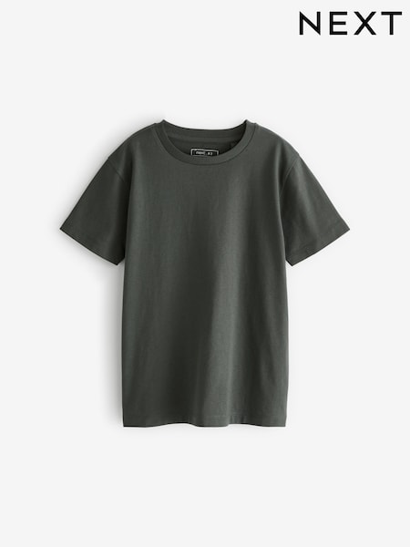 Grey Charcoal Regular Fit Short Sleeve T-Shirt (3-16yrs) (C99779) | R$ 35 - R$ 65