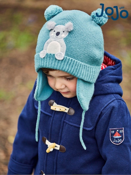 JoJo Maman Bébé Teal Koala Hat (CJM296) | €28