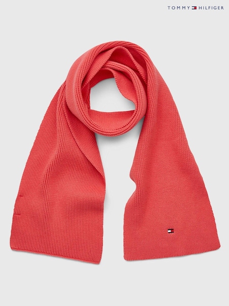 Tommy Hilfiger Pink Small Flag Scarf (D00057) | €57