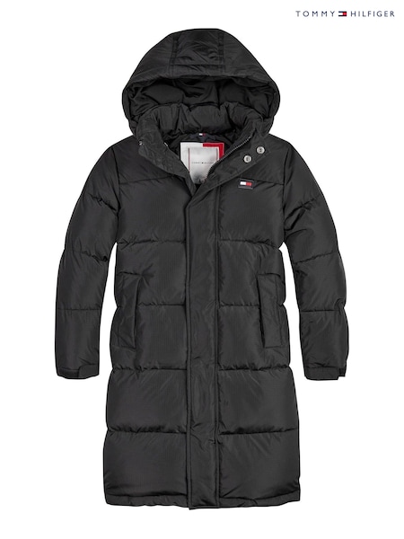 Tommy Hilfiger Black Alaska Maxi Parka Jacket (D00650) | €102 - €114