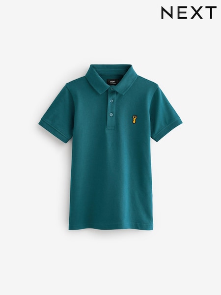 أزرق أزرق على أخضر - Short Sleeve Polo Shirt (3-16yrs) (D00661) | ‏36 د.إ.‏ - ‏ 61‏ د.إ.
