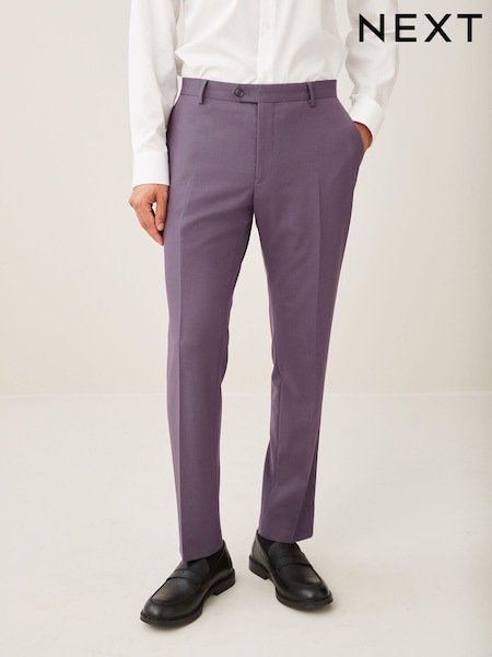 Lilac Purple Motion Flex Stretch Suit Trousers (D01331) | €8