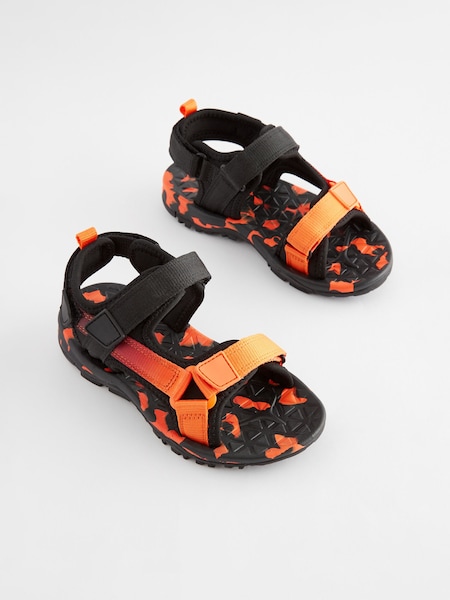 Orange Touch Fastening Strap Trekker Sandals (D01645) | 59 QAR - 80 QAR