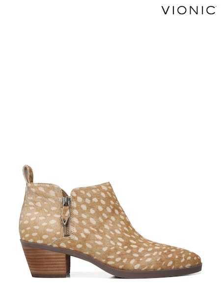 Vionic Cecily Deer Print Ankle Boots (D01949) | €95