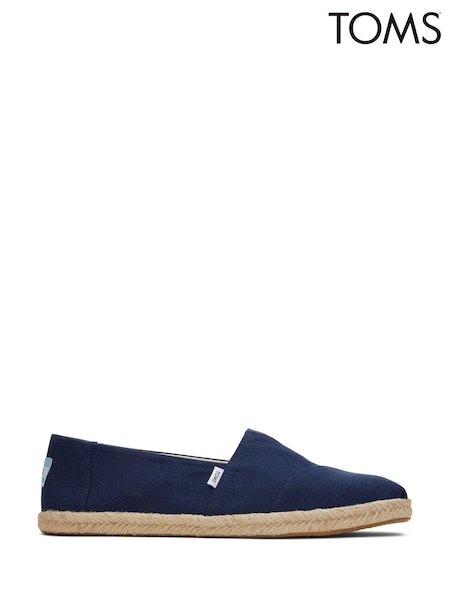 Темно-синий - TOMS Alpargata Cotton Rope Shoes (D02269) | €69