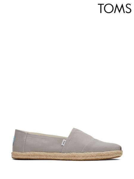Серый - TOMS Alpargata Cotton Rope Shoes (D02270) | €69