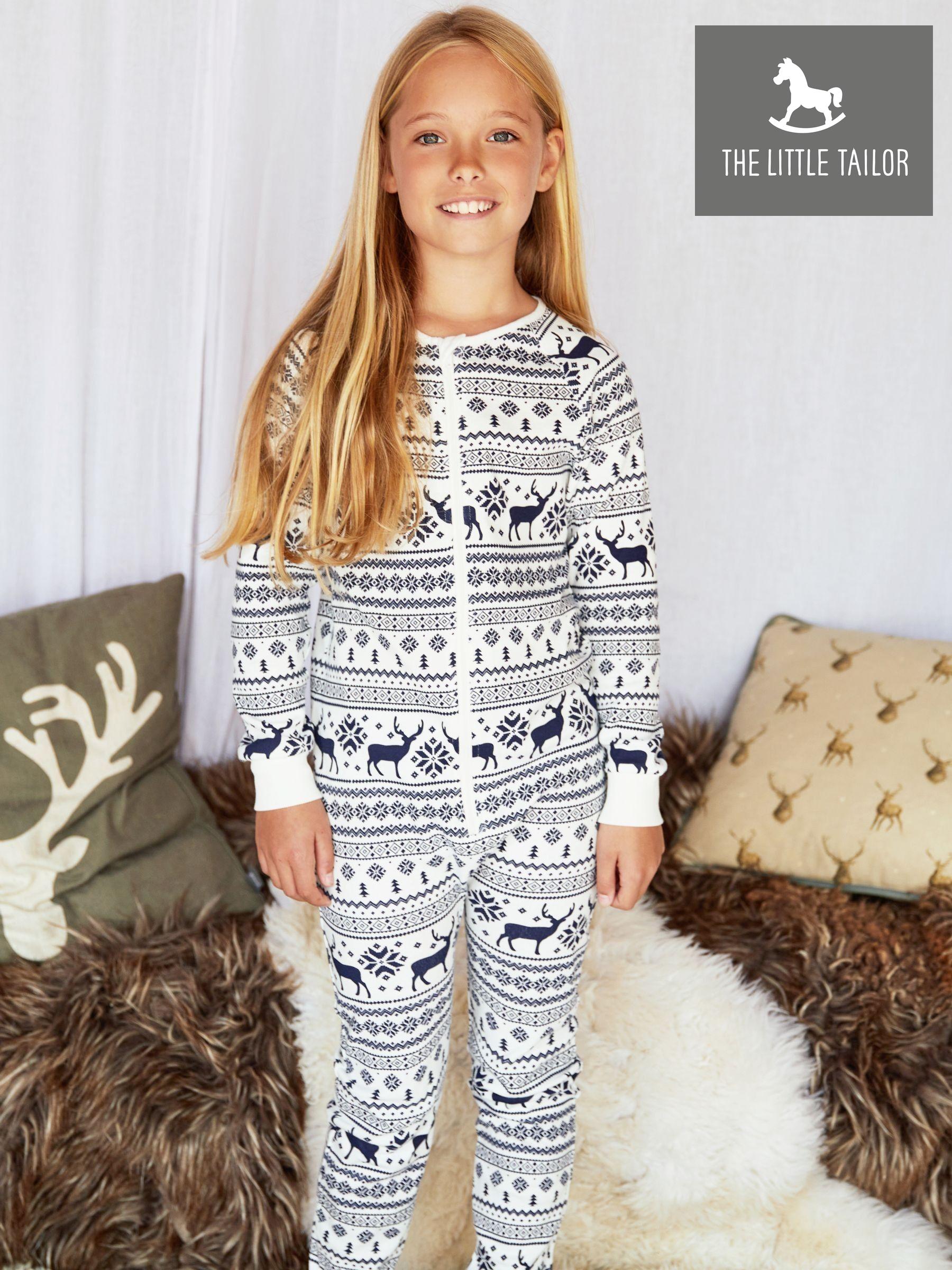 Pyjamas The Little Tailor Cream Christmas Novelty Loungewear Girlsclothing Next Luxembourg