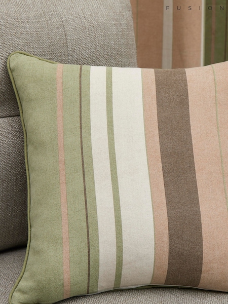 Fusion Green 100% Cotton Whitworth Square Cushion (D03079) | €23