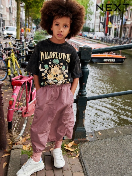 Charcoal Grey Oversized Graphic T-Shirt (3-16yrs) (D03103) | € 7 - € 10