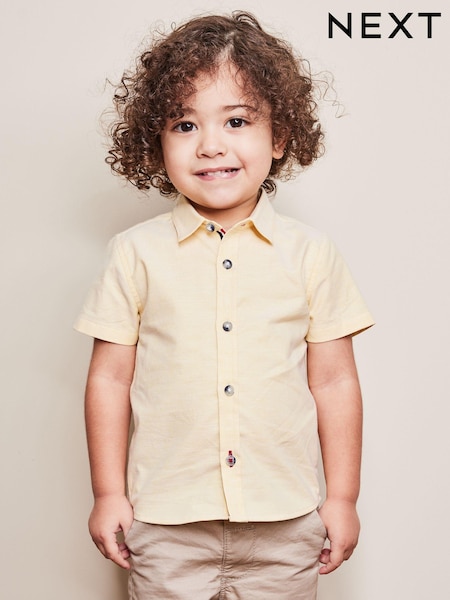Желтый - Trimmed Oxford Shirt (3mths-7yrs) (D03592) | €9 - €11