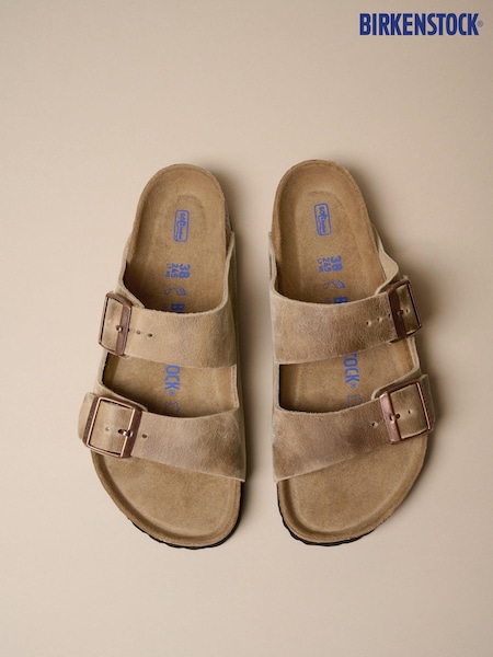 Коричневый - Birkenstock Arizona Oiled Leather Sandals (D03894) | €152