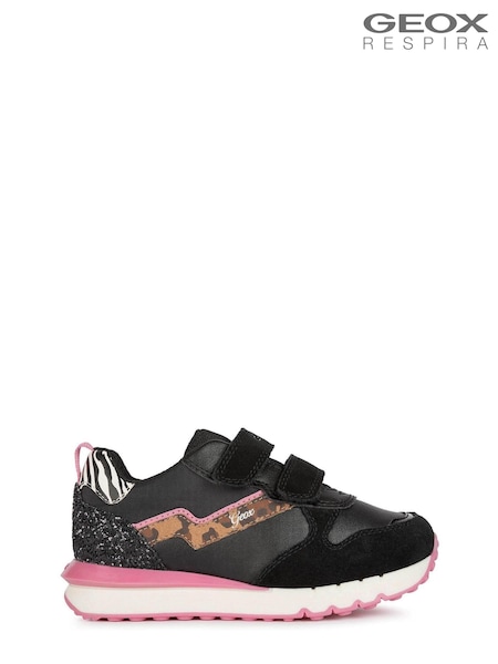 Geox Junior Girls Fastics Black Trainers (D04107) | 354 LEI - 391 LEI