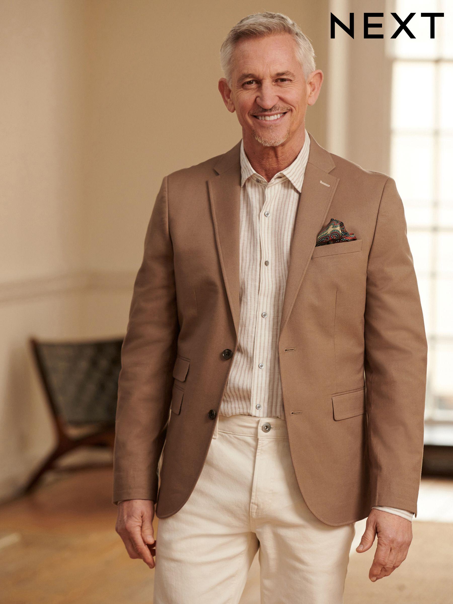 Next slim fit blazer discount