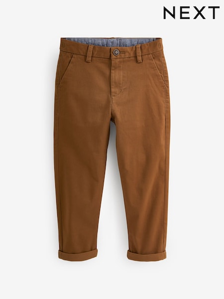 Имбирный/светло-коричневый - Stretch Chino Trousers (3-16yrs) (D06412) | €8 - €12