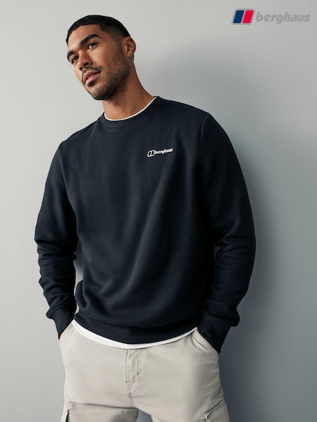 Musta - Berghaus Black Logo Crew Sweatshirt (D06865) | €95