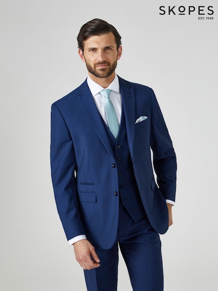 Sininen - Normaali lahje - Skopes Tailored Fit Kennedy Suit (D07623) | €158