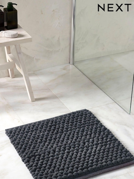Charcoal Grey Giant Shower Bobble Mat (D07907) | €15