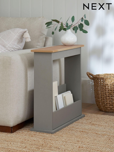 Dove Grey Malvern Oak Effect Side Table (D07922) | €90