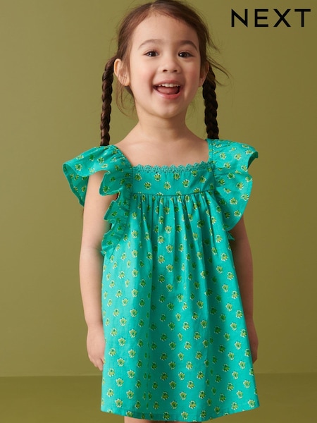 zelena - Printed Cotton Frill Dress (3mths-8yrs) (D09002) | € 10 - € 12