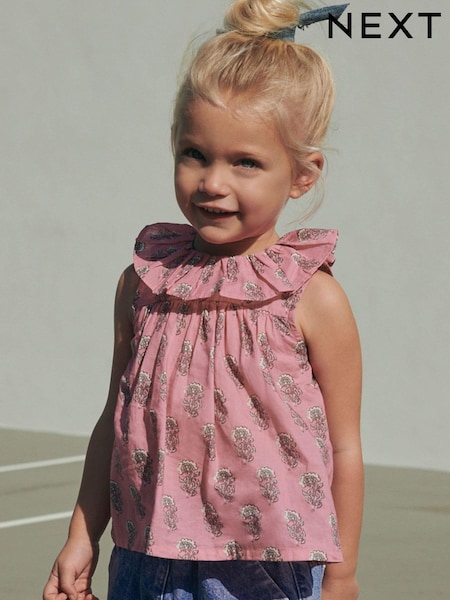 rožnata - Frill Collar Blouse (3mths-7yrs) (D09005) | € 6 - € 7
