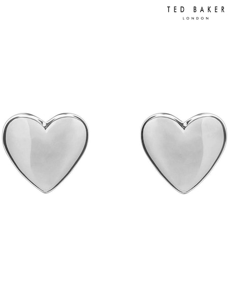Ted Baker Silver Tone HARLY:  Tiny Heart Stud Earrings (D09157) | ₪126