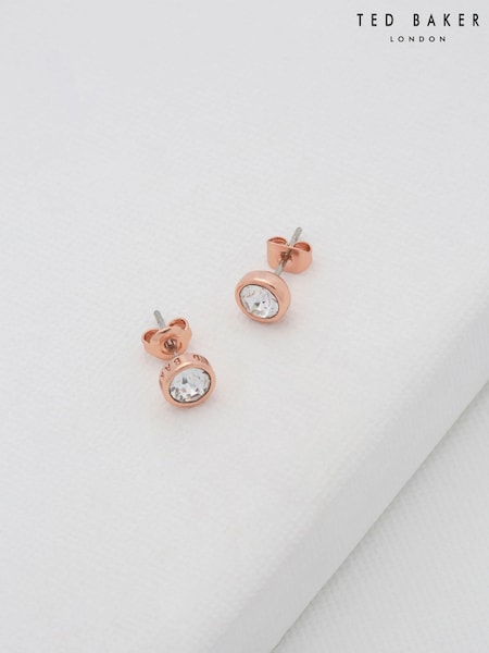 Ted Baker Rose Gold SINAA: Crystal Stud Earrings (D09169) | €43