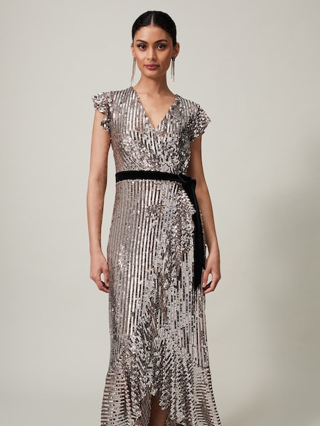 Phase Eight Metallic Enja Sequin Maxi Dress (D09280) | €140