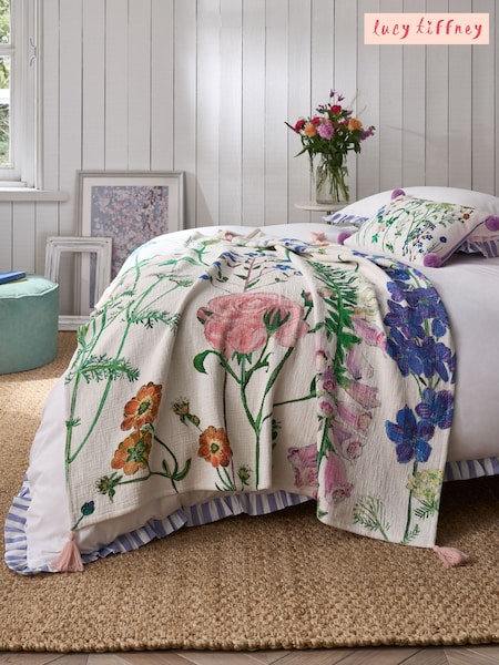 Lucy Tiffney Foxglove Printed Throw (D09561) | 345 zł