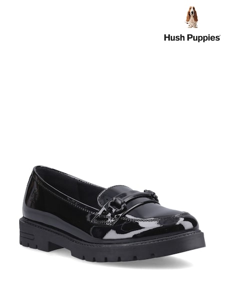 Black Patent - Hush Puppies Hazel Snaffle Loafers