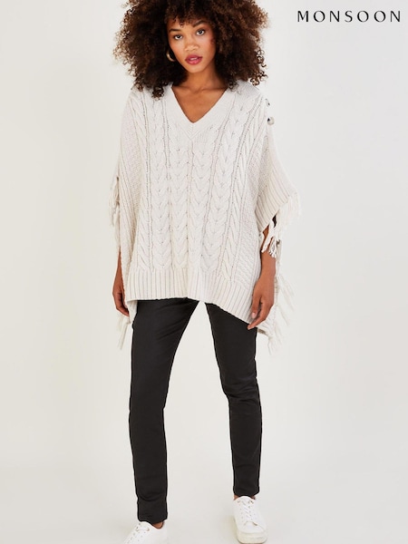 Monsoon Hooded Scarf Poncho (D10223) | 196 LEI