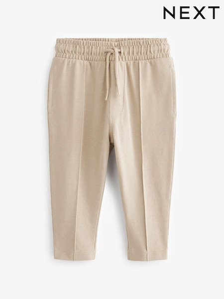 Tan Brown Pique Pintuck Joggers (3mths-7yrs) (D11550) | € 7 - € 9