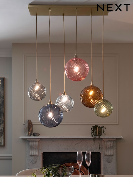 Multi Bright Freya 6 Light Linear Pendant Ceiling Light (D11599) | €291