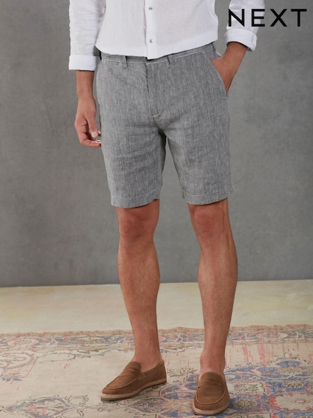 Blue Signature Pure Linen Chino Shorts (D12517) | €3