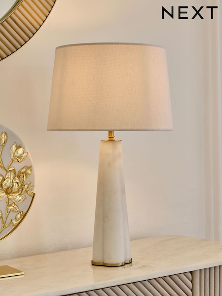 White Verona Table Lamp (D12589) | €106