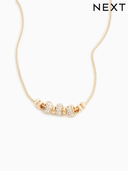 Gold Tone Popcorn Necklace (D12994) | €15