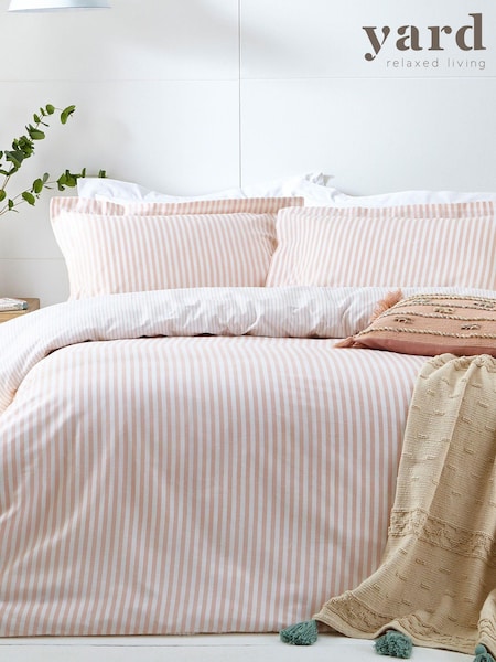 Yard Hebden Striped 100% Cotton Duvet Cover and Pillowcase Set (D12996) | €34 - €66