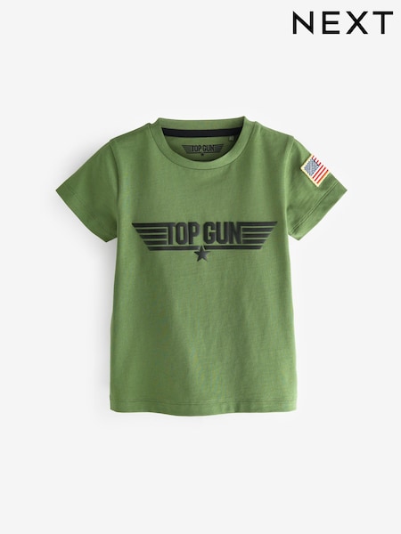 Khaki Green Gun Maverick T-Shirt (3mths-8yrs) (D14291) | €13 - €16