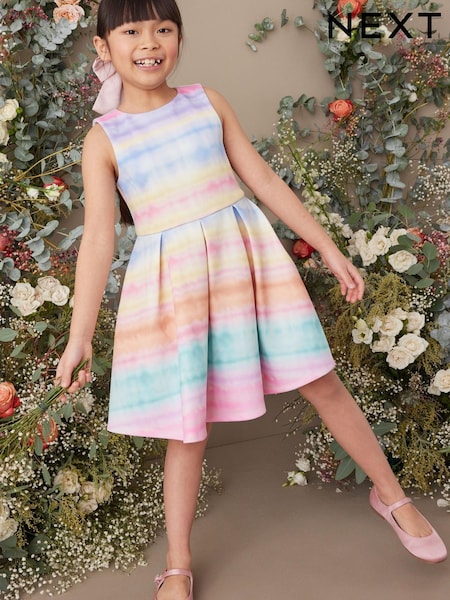Pink/Blue/Orange Multi Tie Dye Stripe (1.5-16yrs) (D14649) | € 19 - € 26