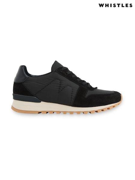 Whistles Black Padded Silas Runner Trainers (D14667) | AED375
