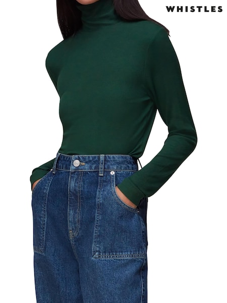 Whistles Essential Ribbed Black Jumper (D14672) | €45