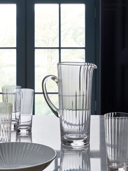 Jasper Conran London Clear Fluted Glass Jug (D14977) | €47