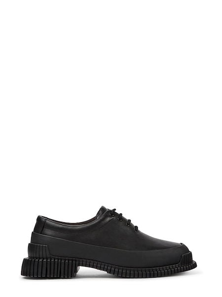 Pix Black Leather Lace Up Women's Shoes (D15468) | 95 €