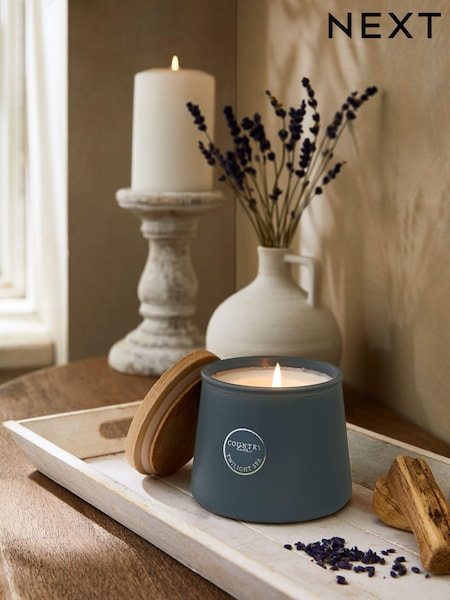 Blue Country Luxe Twilight Spa Lavender and Cardamom Single Wick Scented Candle (D15955) | €15.50