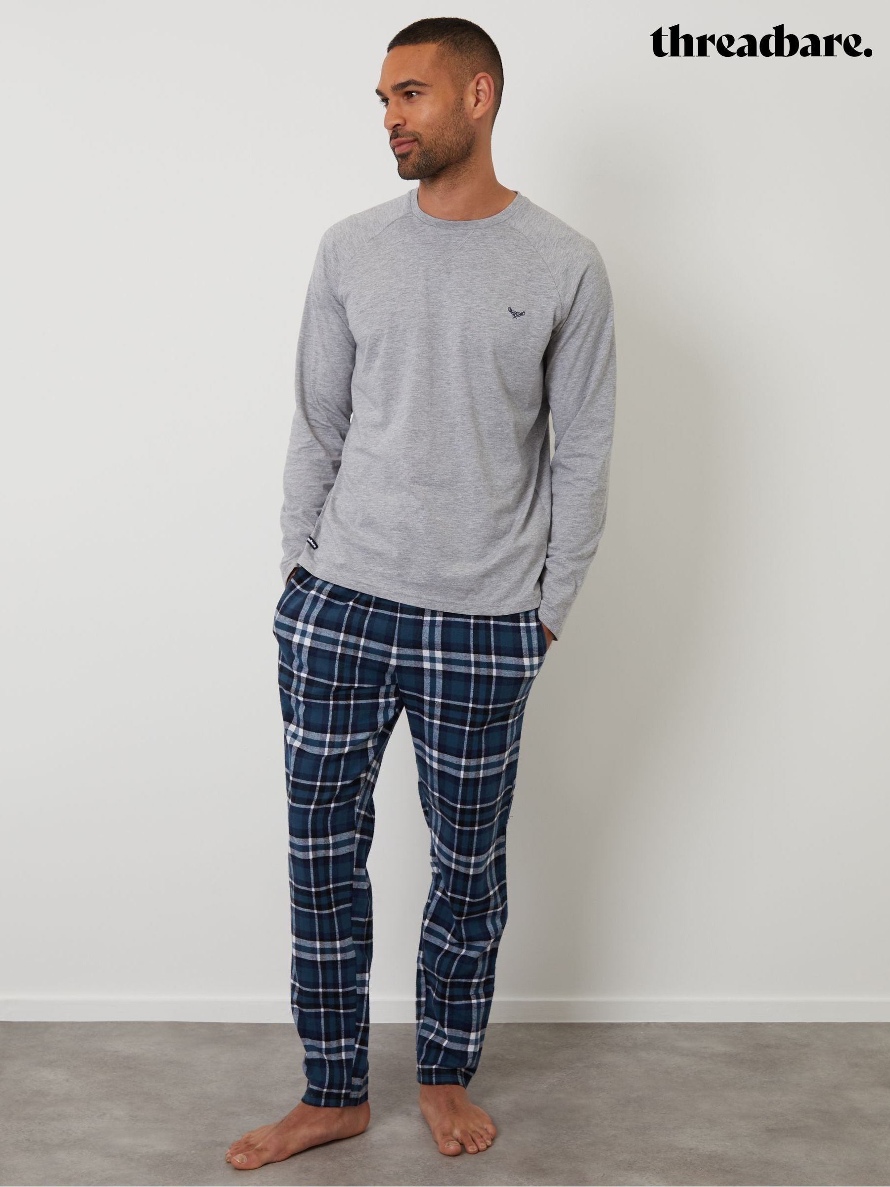 Grey long sleeve pyjamas 2025
