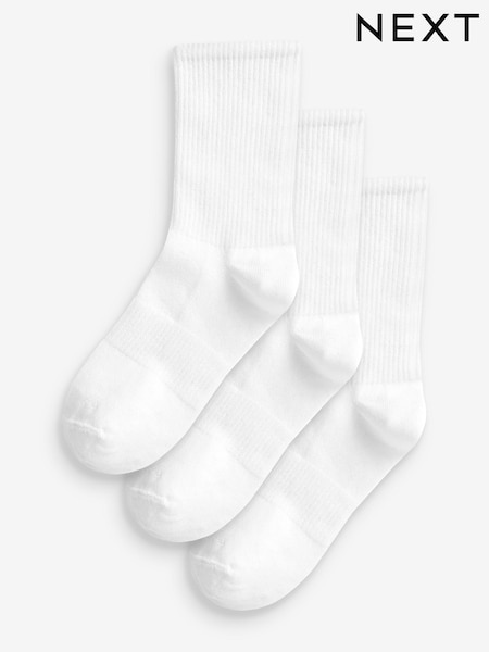 White Arch Support Ankle Socks 3 Pack (D16219) | €7