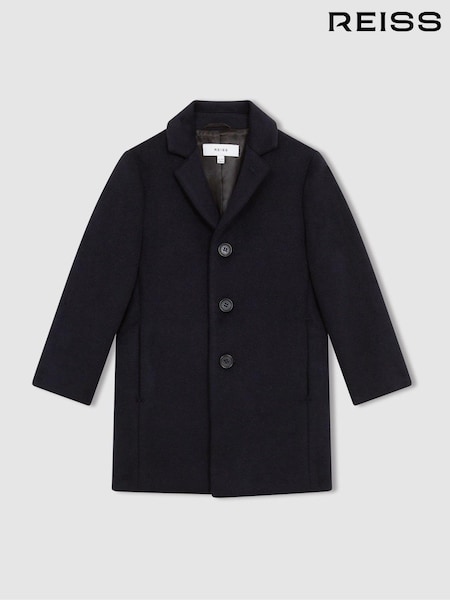 Reiss Navy Gable 13-14 yrs Single Breasted Overcoat (D16288) | kr2 366