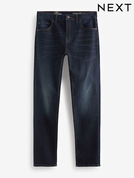 Blue Deep Straight Fit Authentic Stretch Denim Jeans (D16314) | €32