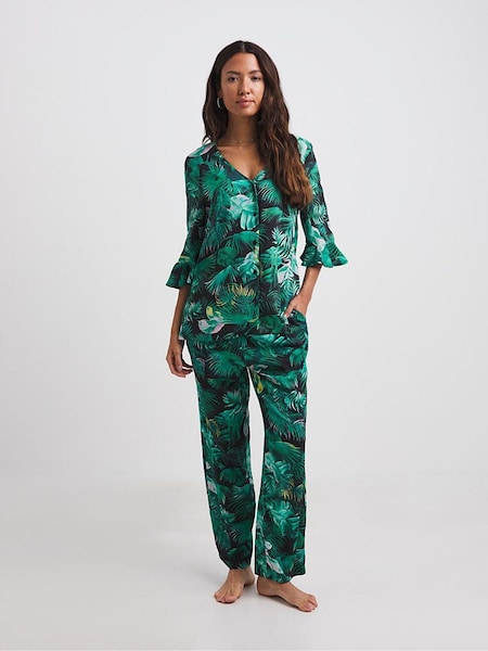 JD Williams Green Floral Tropical Pyjamas Set (D17066) | €49