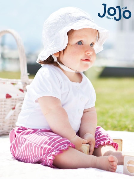 Jojo Maman Bébé Broderie Anglaise Sun Hat (D18202) | ‏60‏₪